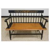 1217	HITCHCOCK STENCILED DEACONS BENCH, APPROXIMATELY 44 IN X 17 IN X 34 IN HIGH