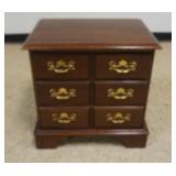 1237	PENNSYLVANIA HOUSE 3 DRAWER BEDSIDE STAND, APPROXIMATELY 22 IN X 17 IN X 23 IN H