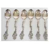 1013	SILVER DEMITASSE SPOONS, 1.5 OZT