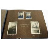 1058	GERMAN PHOTO AND POSTAL CARD ALBUM, 1941 - 1947, ALBUM LOADED WITH PHOTOS AND ANOTATED IN GERMA