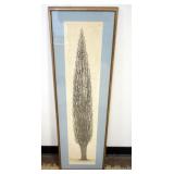 1097	JACQUES HNIZDOVSKY *GINKO MAIDENHAIR TREE* 1964 ETCHING SIGNED AND NUMBEED 10/210, APPROXIMATEL