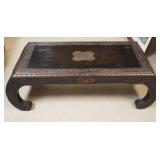 1193	ANTIQUE CARVED ASIAN TABLE, APPROXIMATELY 39 IN X 17 IN X 12 IN H