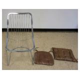 1235	MID CENTURY MODERN CHROME WIRE CHAIR, APPROXIMATELY 20 IN X 23 IN X 34 IN H, SOME SEAT RIBS DET