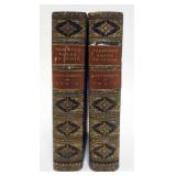 1012	ANTIQUE LEATHER BOUND BOOKS, FORTY-ONE YEARS IN INDIA, IN TWO VOLUMES, 1897 WITH MAPS