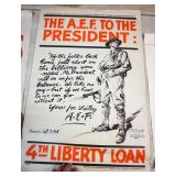 1024	ORIGINAL WWI POSTER, APPROXIMATELY 30 IN X 20 IN, WEAR ON EDGES