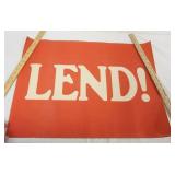 1027	ORIGINAL WWI POSTER, APPROXIMATELY 20 IN X 27 1/2 IN, WEAR ON EDGES