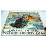1032	ORIGINAL WWI POSTER, APPROXIMATELY 29 1/4 IN X 39 IN, WEAR ON EDGES