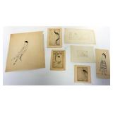 1057	GROUP OF ASSORTED ART WORK INCLUDING MOSTLY NUDES, SOME SIGNED, CLARA TICE, LARGEST APPROXIMATE