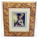 1058	JOHN KNOWLES HARE FRAMED AND MATTED SIGNED PRINT TITLED *LA VALLIERE*