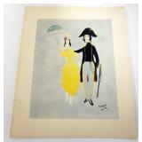 1061	PAUL LUCIEN DESSAU PRINT, APPROXIMATELY 11 IN X 13 1/4 IN OVERALL