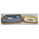 1085	ASSORTED LONGABERGER BASKETS INCLUDING LARGE 2009 SERVING BASKET WITH LINER AND PROTECTOR, 2011