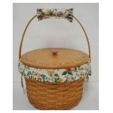 1093	ASSORTED LONGABERGER BASKETS INCLUDING 2000 HOSTESS BASKET WITH STACKABLE PROTECTORS, LINER, LI
