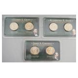 1137	3 SETS OF ONE DOLLAR US PHILADELPHIA AND DENVER UNCIRCULATED PRESIDENTIAL COINS 2011