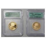 1145	2 SACAGAWEA DOLLAR COINS S MINT 2002 & 2005