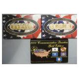 1163	3 SETS - GOLD EDITION & COMMEMORATIVE GOLD STATE QUARTER COLLECTION 2000, 2008, 2009