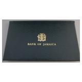 1172	1977 BANK OF JAMAICA BANK NOTE SET, LTD ED FOLDER SN 0094 TWO DIGIT VERY LOW SERIAL NUMBER