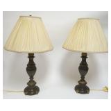 1203	PAIR OF STIFFEL LAMPS, EACH APPROXIMATELY 29 IN HIGH