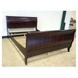 1209	ETHAN ALLEN QUEEN SIZE MAHOGANY SLEIGH BED, APPROXIMATELY 65 IN X 89 IN X 42 IN H