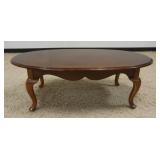 1218	OVAL COFFEE TABLE, APPROXIMATELY 52 IN X 31 IN X 17 IN H