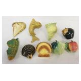 1005	GROUP OF ASSORTED WALL POCKETS, LARGEST APPROXIMATELY 10 IN HIGH