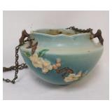1006	ROSEVILLE POTTERY APPLE BLOSSOM HANGING BASKET