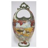 1028	HAND PAINTED NIPPON VASE, APPROXIMATELY 10 IN HIGH