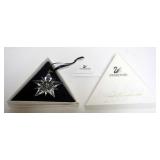1078	SWAROVSKI CRYSTAL  2001 CHRISTMAS ORNAMENTS
