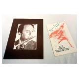 1101	JEAN PIERRE RAMPAL FRENCH FLUTIST, 2 SIGNED PROGRAMS