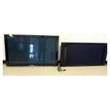 1167	PIONEER *ELITE* AND PANASONIC *VIERA* FLAT SCREEN WALL MOUNT TVS, LARGEST APPROXIMATELY 56 IN X