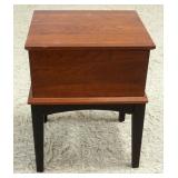 1194	ETHAN ALLEN LIFT TOP CHERRY BOX ON STAND, APPROXIMATELY 15 IN X 13 IN X 20 IN