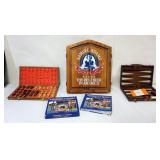 1209	GAME LOT, CHESS, BACKGAMMON, SAMUEL ADAMS DART BOARD