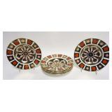 1024	ROYAL CROWN DERBY IMARI #1128, 7 - 8 1/2 IN BOWLS