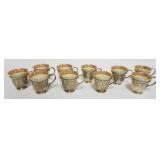 1053	VINTAGE LENOX WITH STERLING SILVER DEMITASSE SET, SILVER 12.3 OZT 