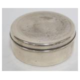 1058	STERLING SILVER ROUND TRINKET BOX, TIFFANY & CO., 2.2 OZT