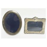 1079	STERLING DRESSER FRAMES, GROUP OF 2, LARGEST APPROXIMATELY 9 IN H