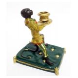 1098	BRASS MONKEY CANDLESTICK, APPROXIMATELY 6 IN X 5 IN X 8 IN H