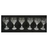 1123	BACCARAT *MASSENA* CRYSTAL 6-6 IN WINES
