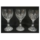 1126	BACCARAT *MASSENA* CRYSTAL 3-7 1/2 IN WINES