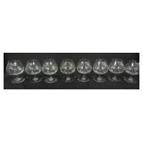 1133	8 BACCARAT CRYSTAL COGNAC BRANDY SNIFTERS, APPROXIMATELY 5 1/4 IN