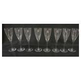 1136	8-7 1/2 IN BACCARAT CRYSTAL DOM PERIGNON CLARET WINE GLASSES