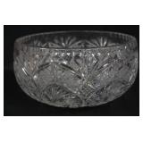 1148	LARGE CUT GLASS BOWL, APPROXIMATELY 8 1/2 IN X 4 1/4 IN HIGH