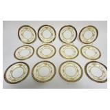 1191	MINTON *DYNASTY* BONE CHINA 12 APPROXIMATELY 6 1/2 IN PLATES