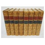 1210	8 VOLUME LEATHER BOUND GEORGE ELIOTS WORKS