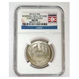 1001	BASEBALL HALL OF FAME SILVER HALF DOLLAR 2014-D