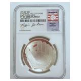 1004	BASEBALL HALL OF FAME SILVER DOLLAR COIN 2014-P