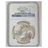 1017	MARCH OF DIMES COMMEMORATIVE SILVER DOLLAR 2015-P