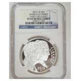 1018	MARCH OF DIMES COMMEMORATIVE SILVER DOLLAR 2015-W