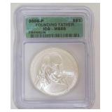 1024	FOUNDING FATHER FRANKLIN SILVER DOLLAR COMMEMORATIVE 2006-P