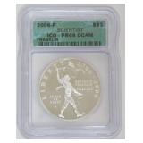 1027	BENJAMIN FRANKLIN SCIENTIST SILVER DOLLAR COIN 2006-P