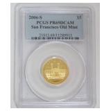 1031	SAN FRANCISCO OLD MINT 5 DOLLAR GOLD COIN 2006-S